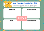 Multiplikation på 4 sätt