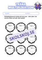 Träna multiplikation - Häfte