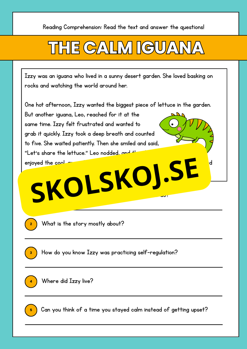 Reading Comprehension - Engelska - 13 texter