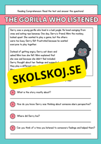 Reading Comprehension - Engelska - 13 texter