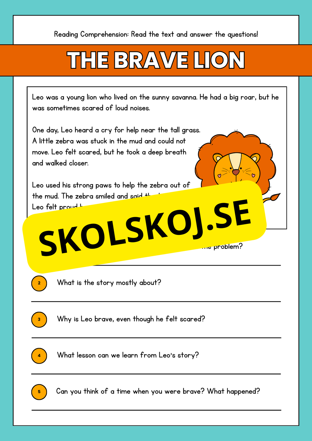 Reading Comprehension - Engelska - 13 texter
