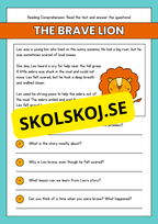 Reading Comprehension - Engelska - 13 texter