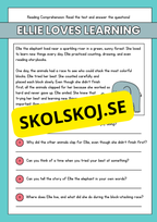 Reading Comprehension - Engelska - 13 texter