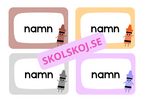 Powerpoint - A4 - Namnskyltar