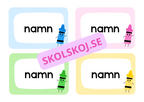 Powerpoint - A4 - Namnskyltar