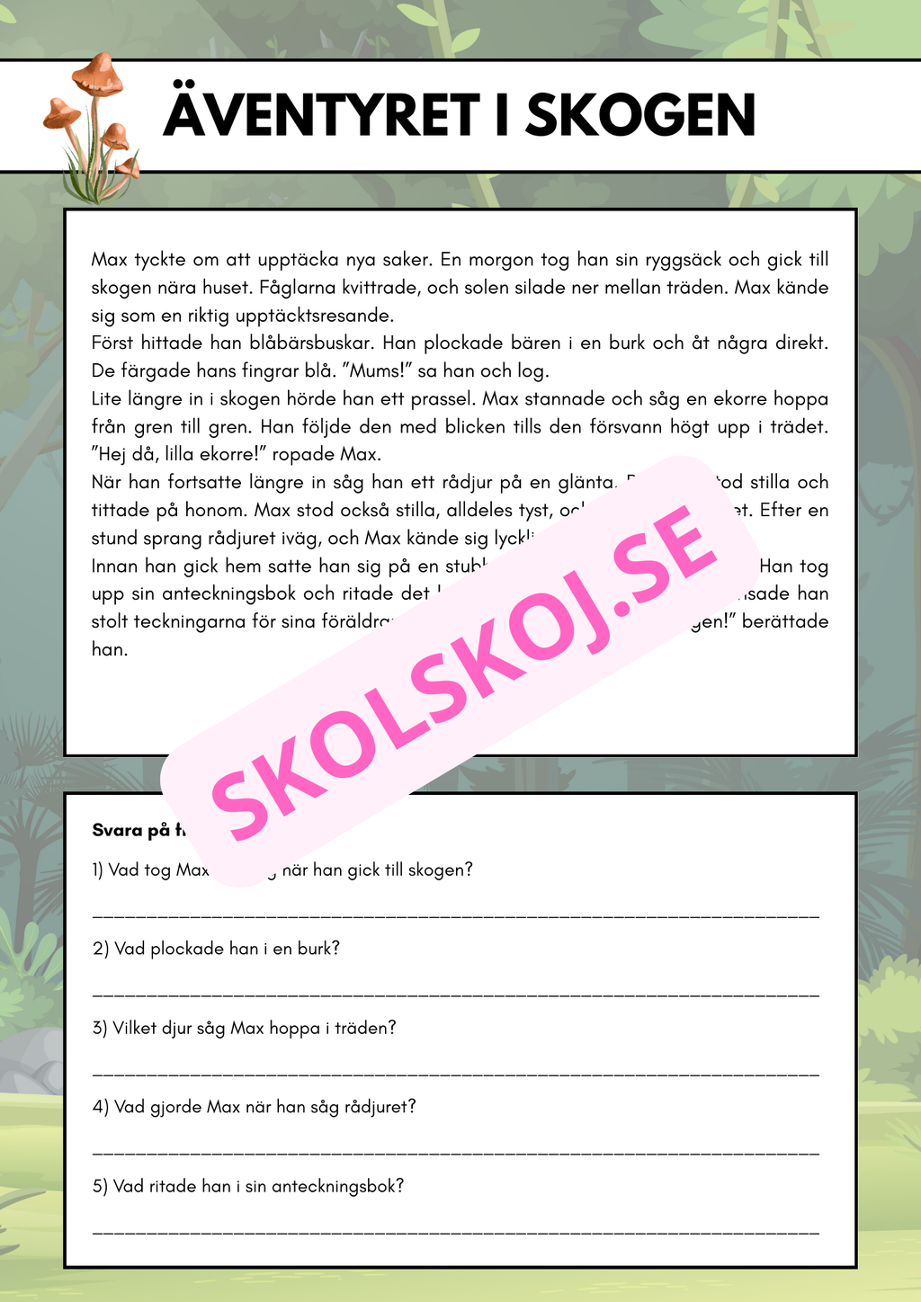 Berättelser och frågor