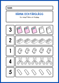Räkna och färglägg - Häfte