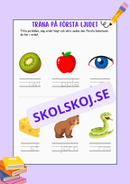 Träna på första ljudet