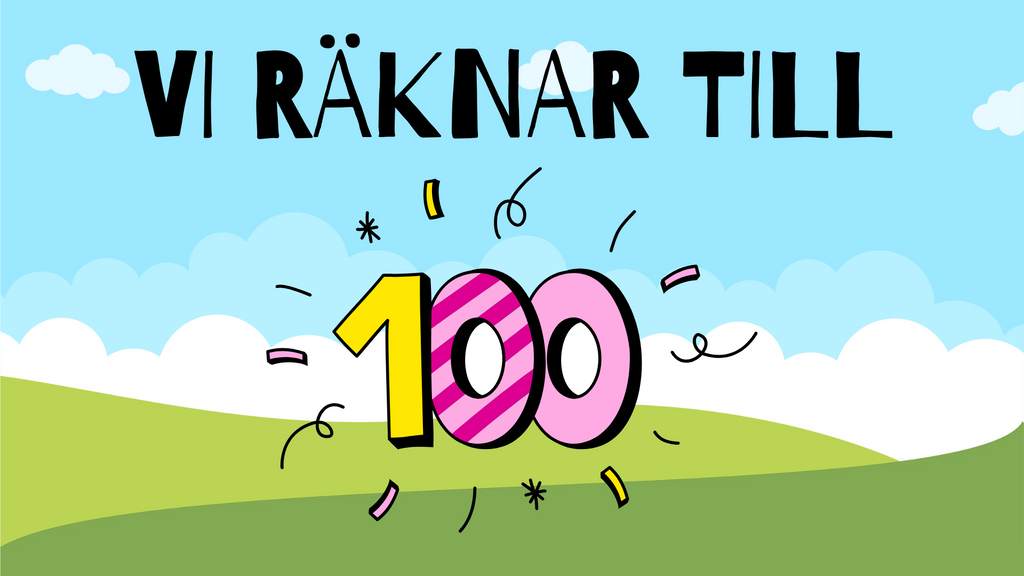Vi räknar till 100 - Häfte (101 sidor)