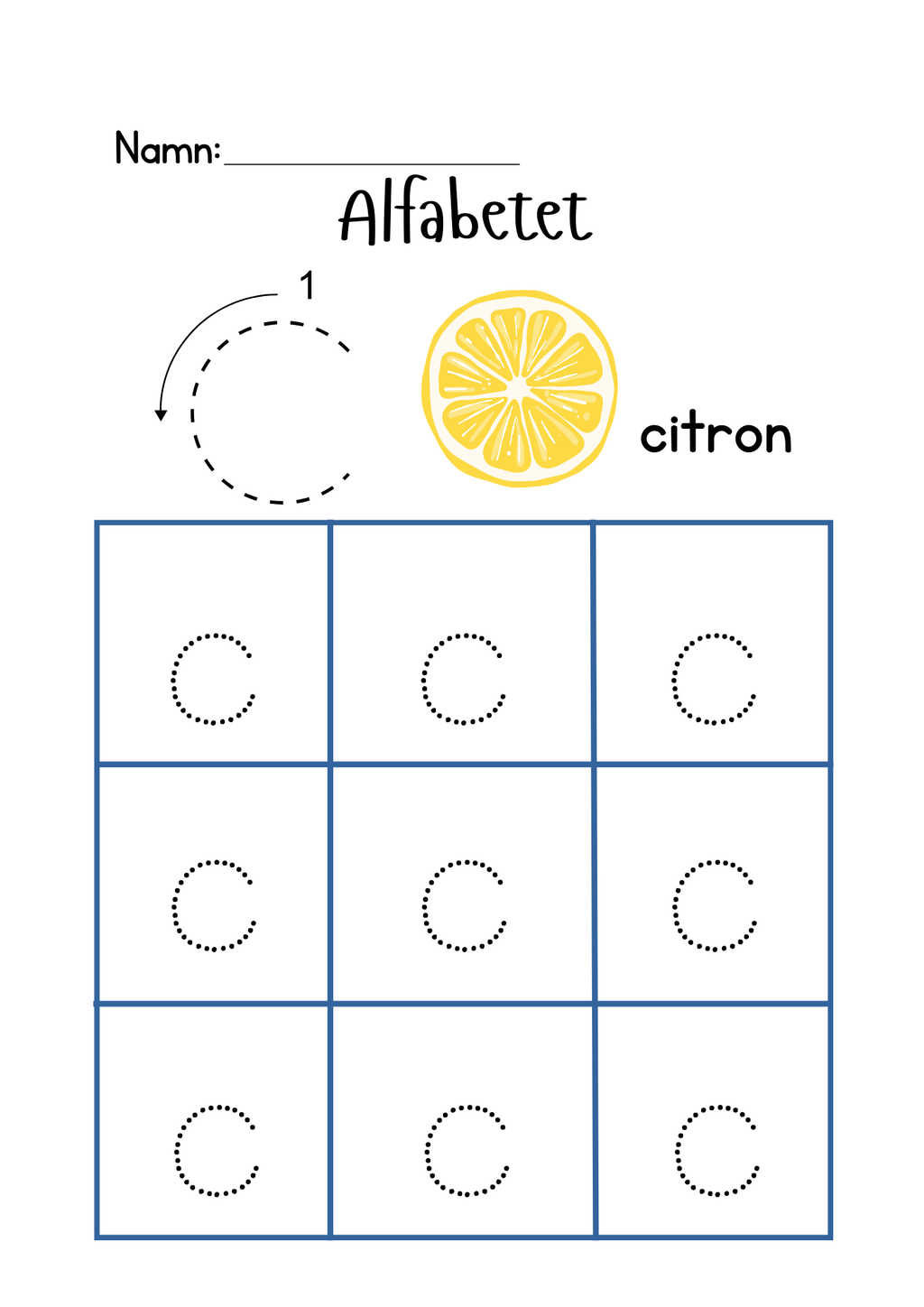 Alfabetet - Häfte - Hela alfabetet
