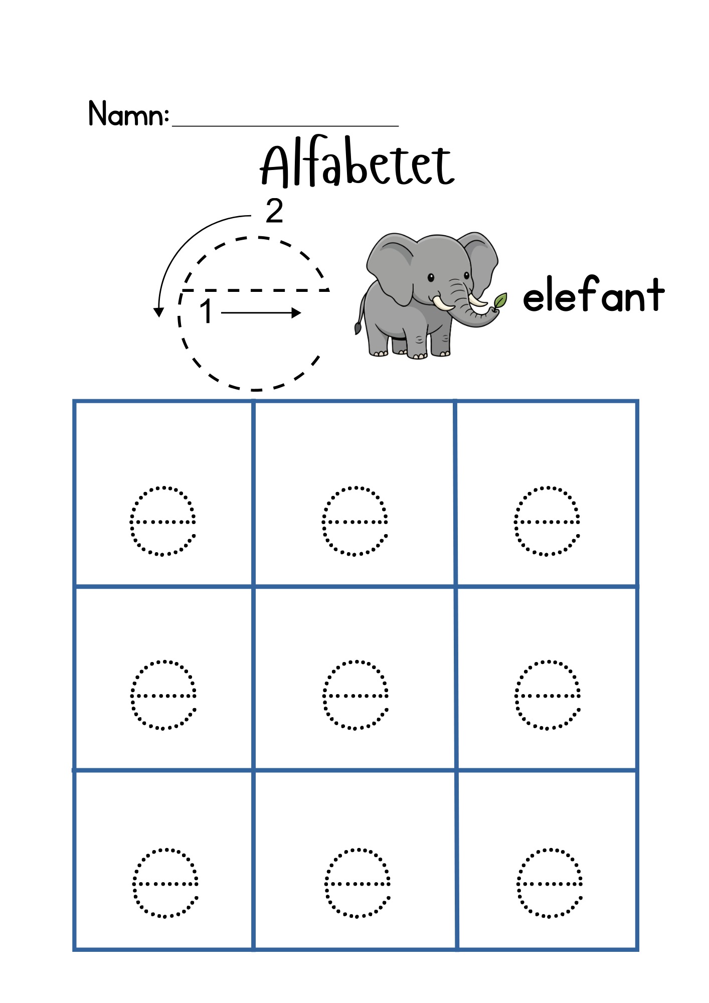 Alfabetet - Häfte - Hela alfabetet
