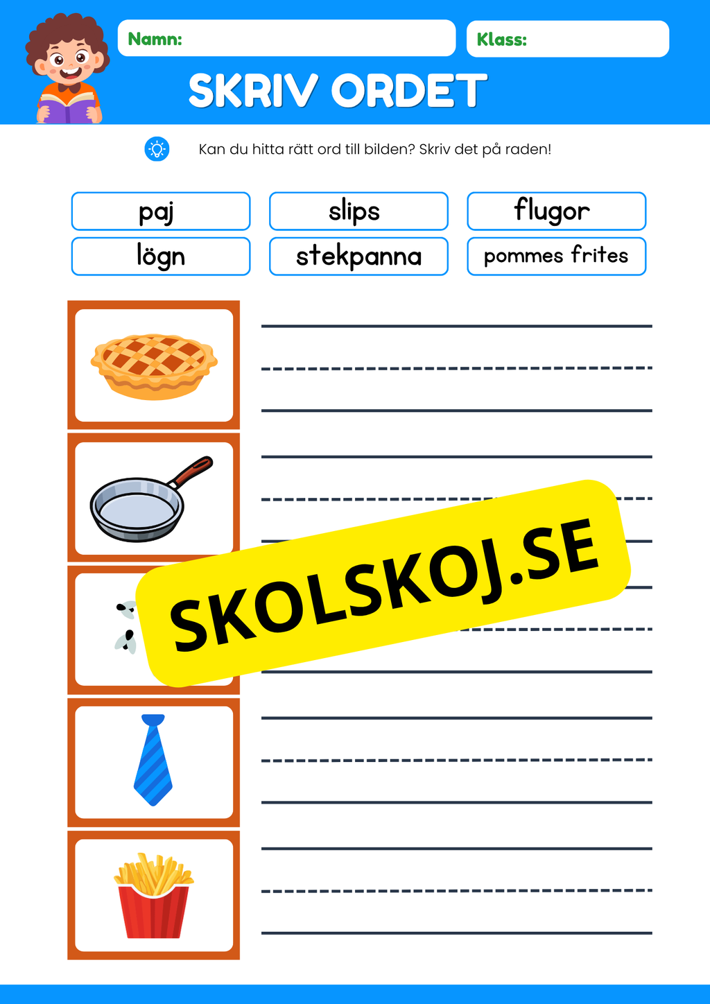Skriv ordet - Häfte