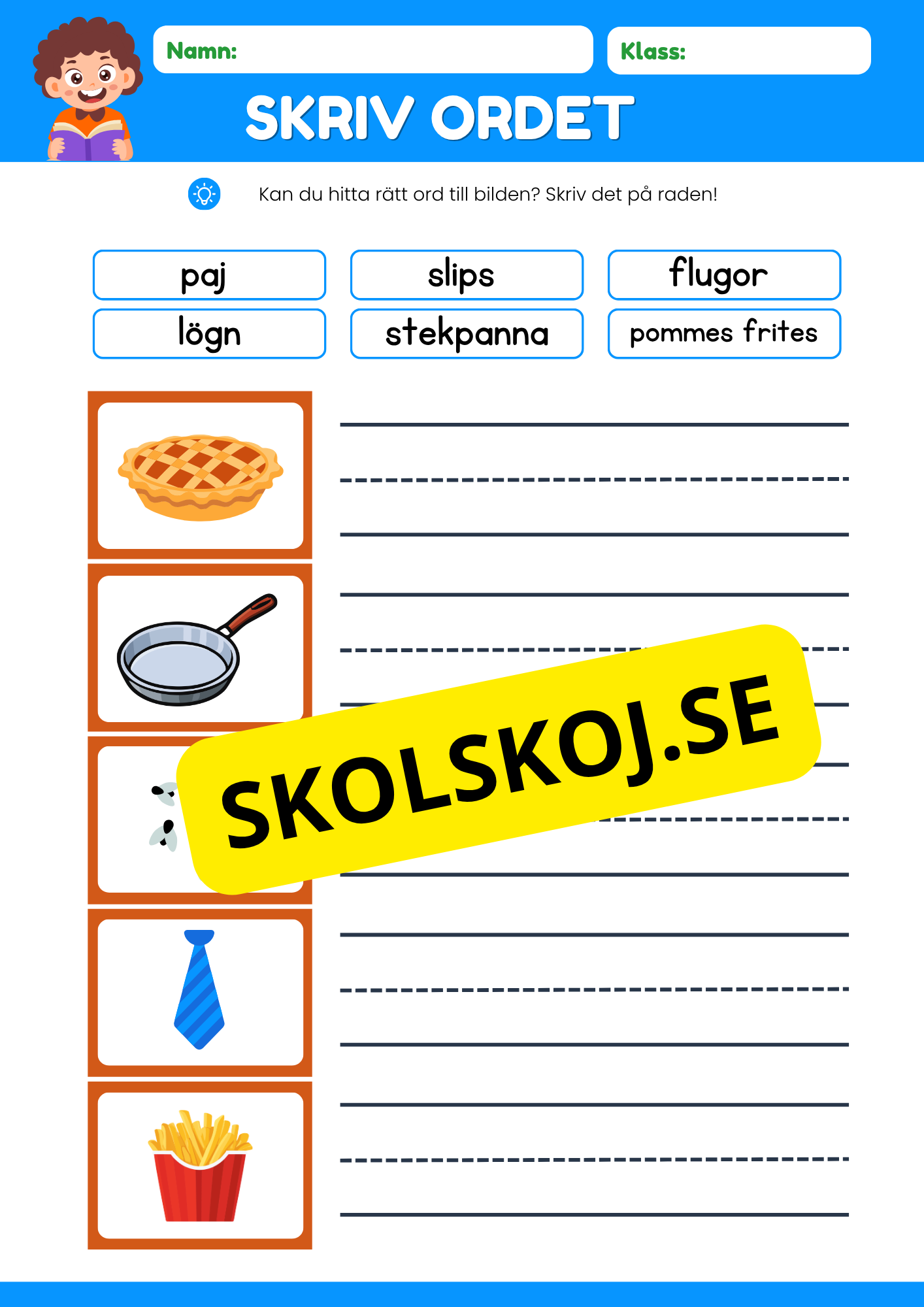 Skriv ordet - Häfte
