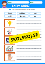 Skriv ordet - Häfte