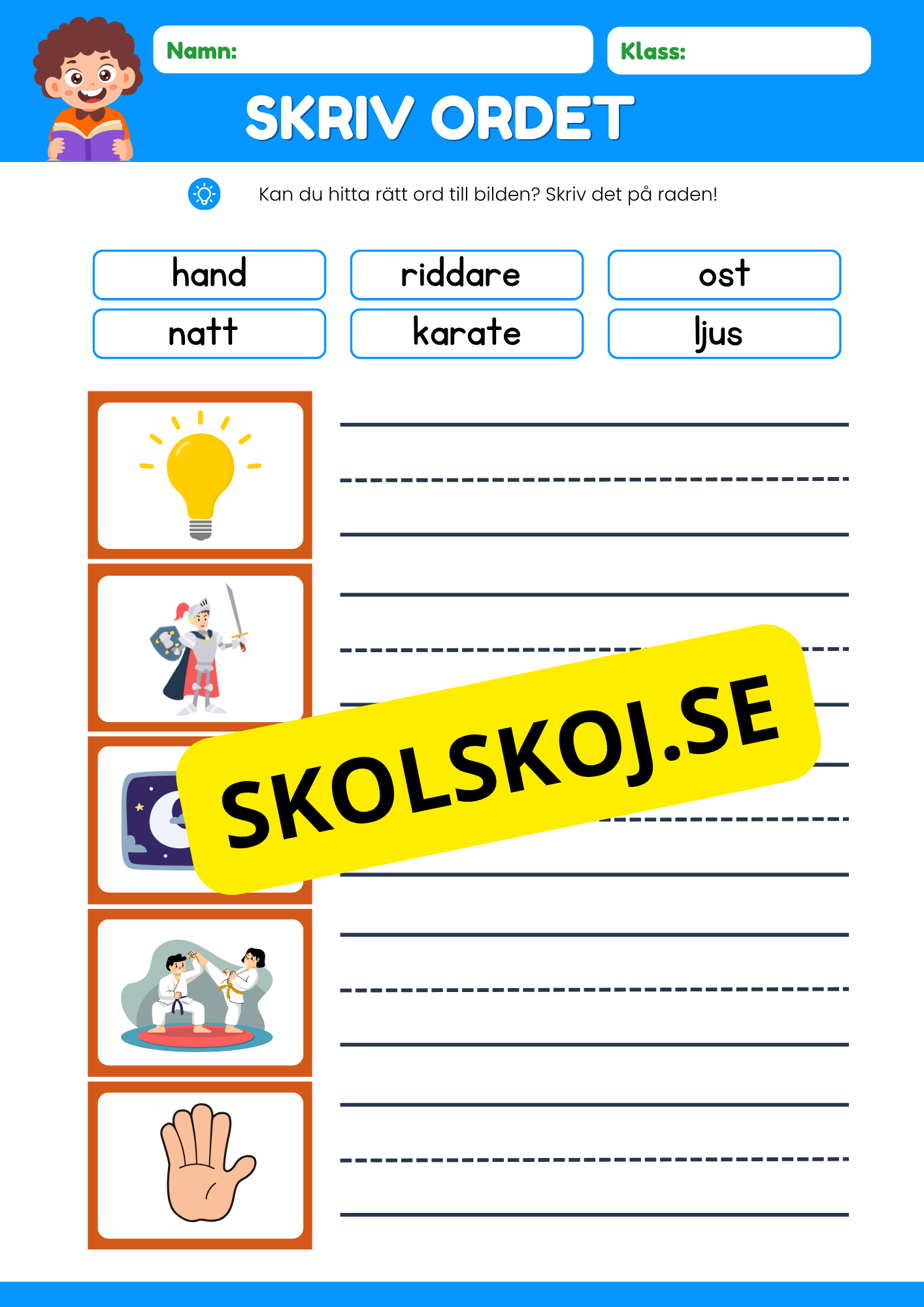 Skriv ordet - Häfte