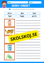 Skriv ordet - Häfte