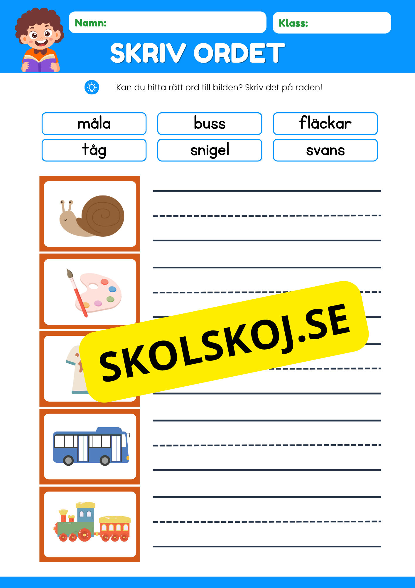 Skriv ordet - Häfte