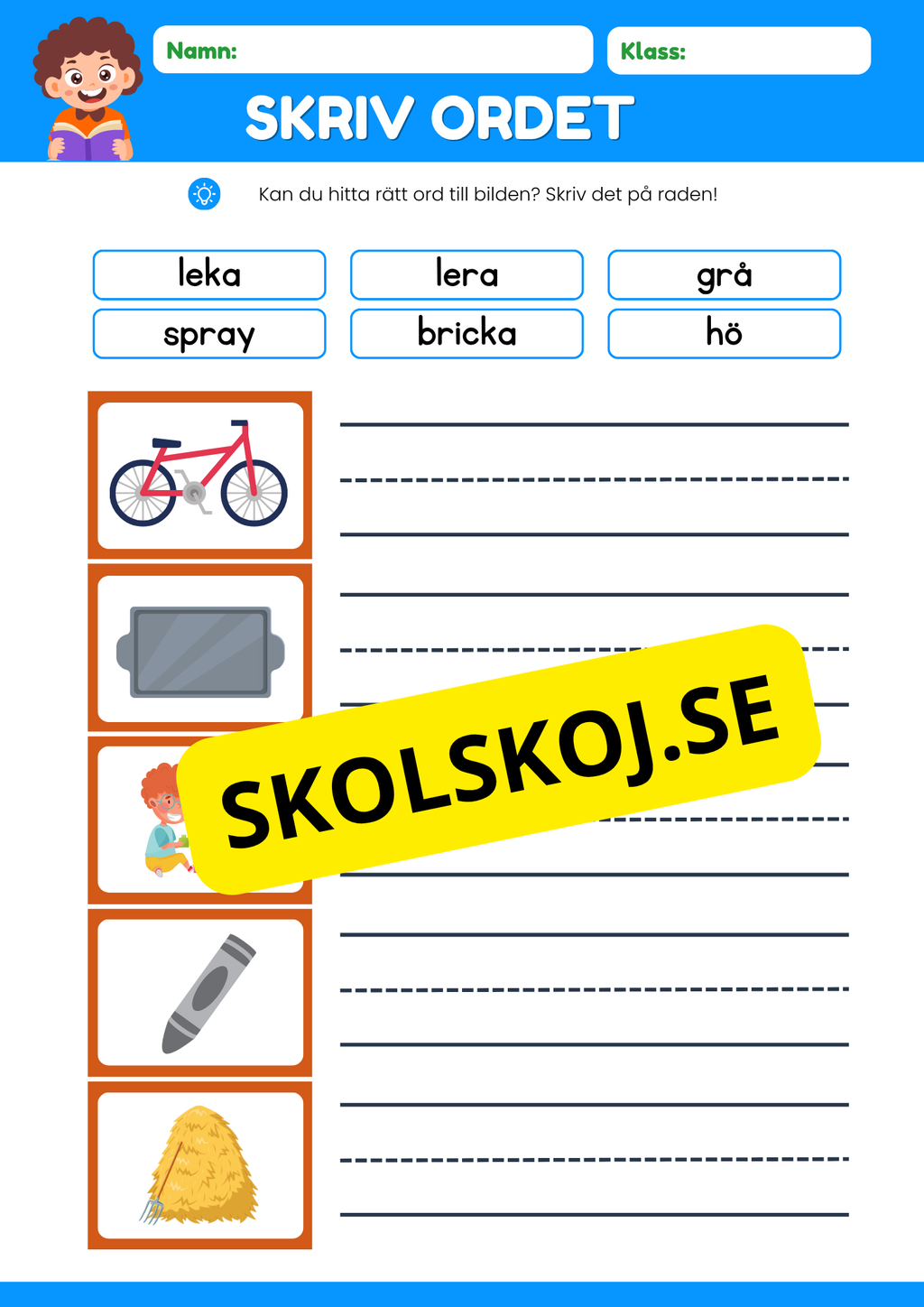 Skriv ordet - Häfte