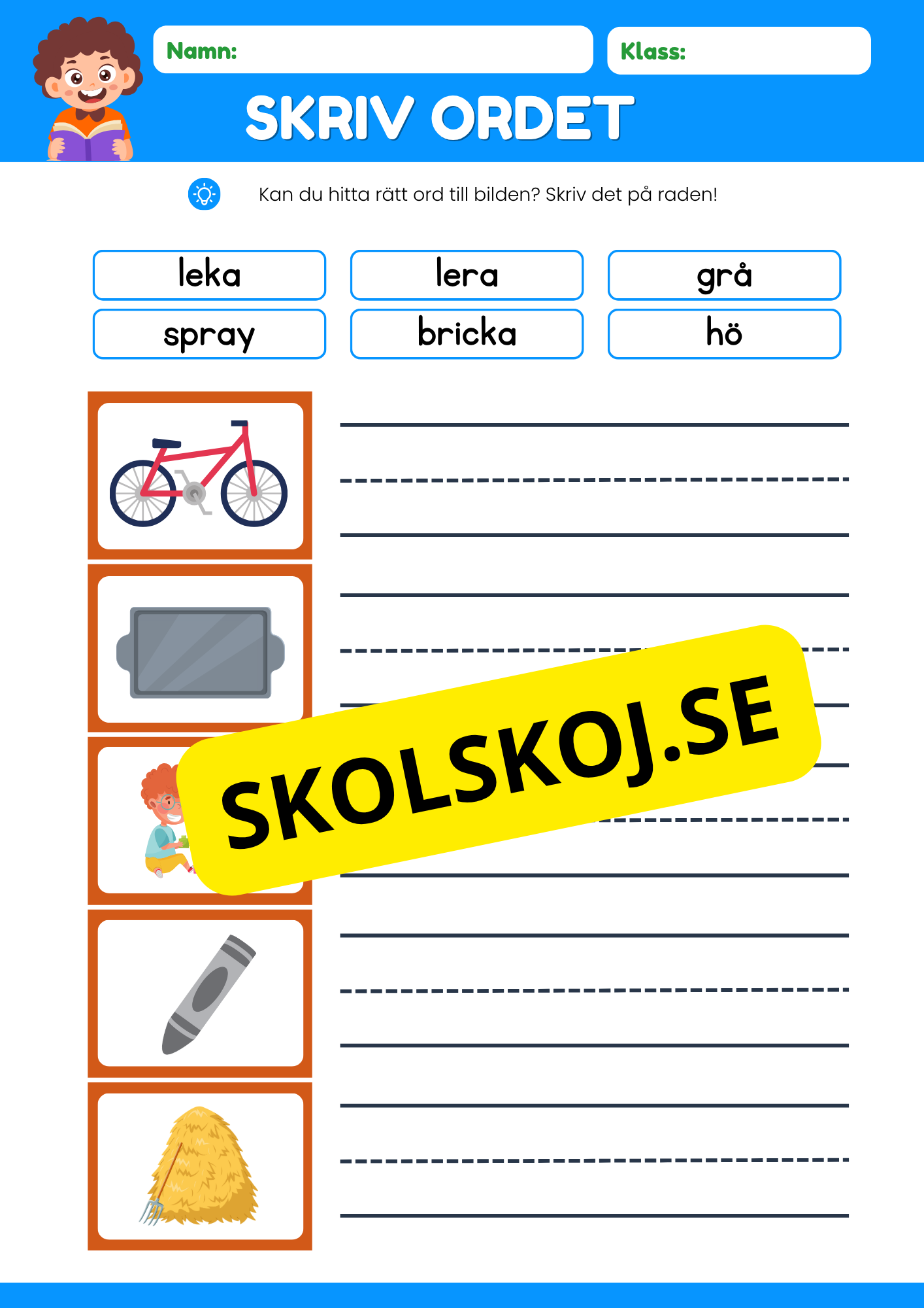 Skriv ordet - Häfte