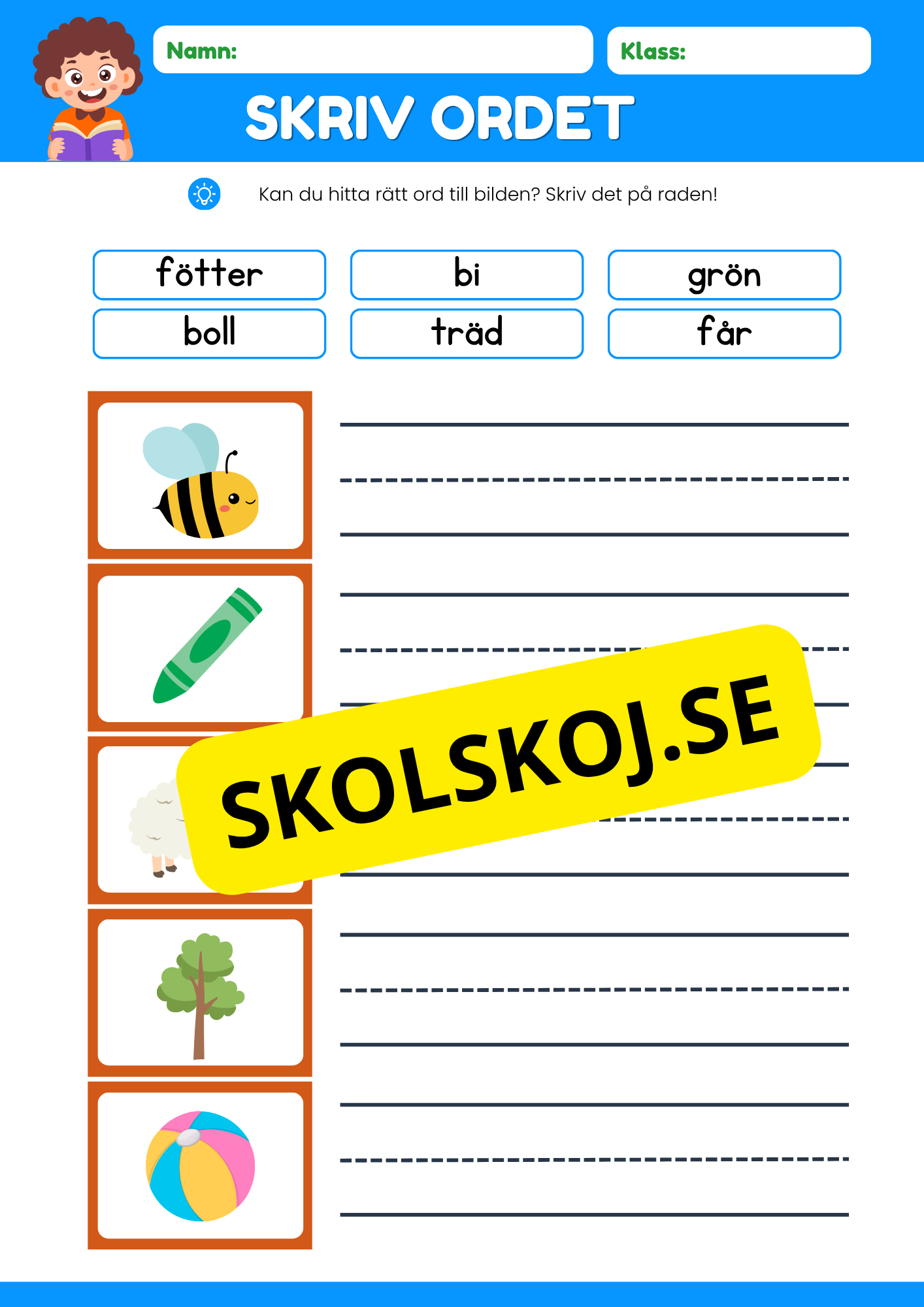 Skriv ordet - Häfte