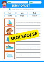 Skriv ordet - Häfte