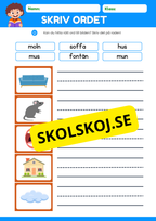 Skriv ordet - Häfte