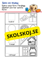 Enkla geometriska former - Fk - Åk 2