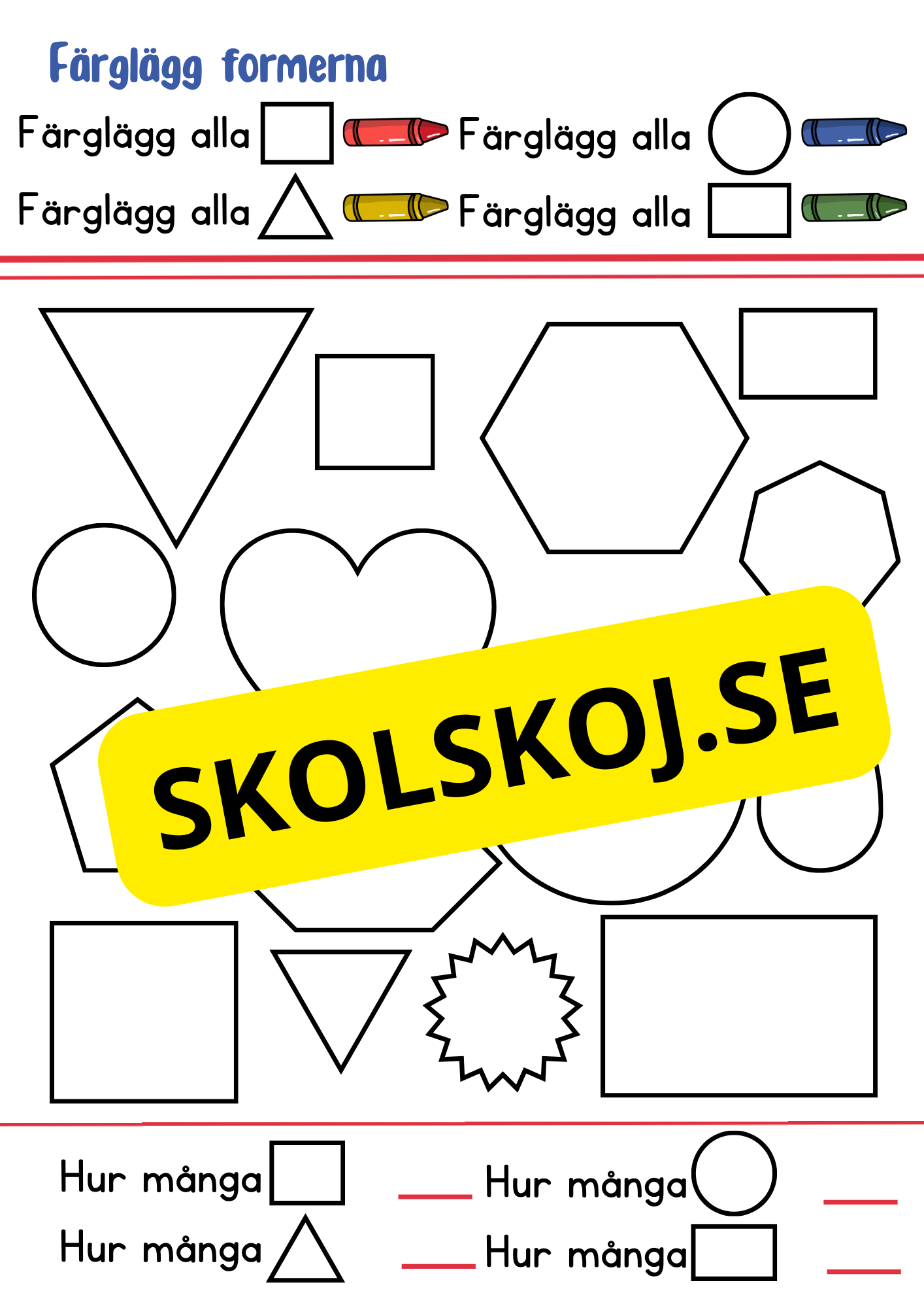 Enkla geometriska former - Fk - Åk 2