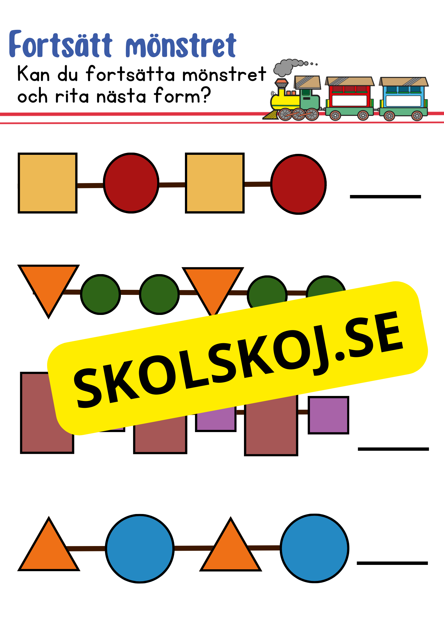 Enkla geometriska former - Fk - Åk 2