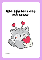 Alla hjärtans dag - Målarbok