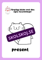 Alla hjärtans dag - Målarbok