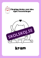 Alla hjärtans dag - Målarbok