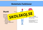 Skelettet - Att förstå hur kroppen är uppbyggd - Årskurs 7 - 9