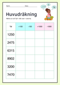 Huvudräkning - Häfte