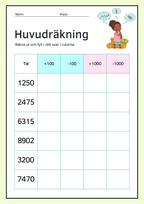 Huvudräkning - Häfte
