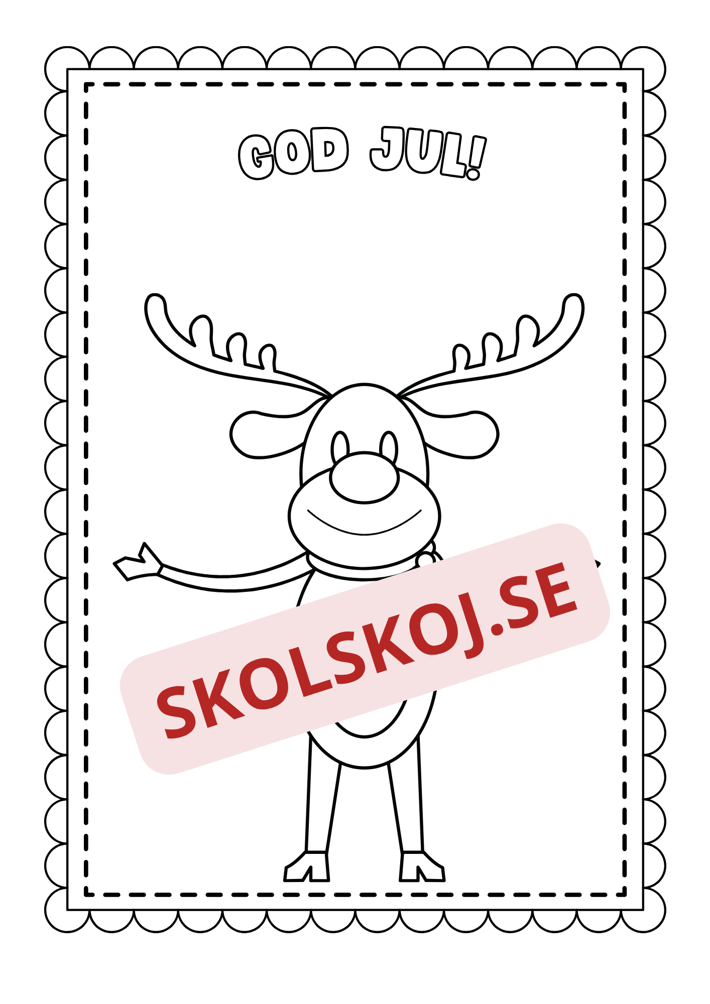 God jul - Målarbok