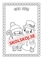 God jul - Målarbok