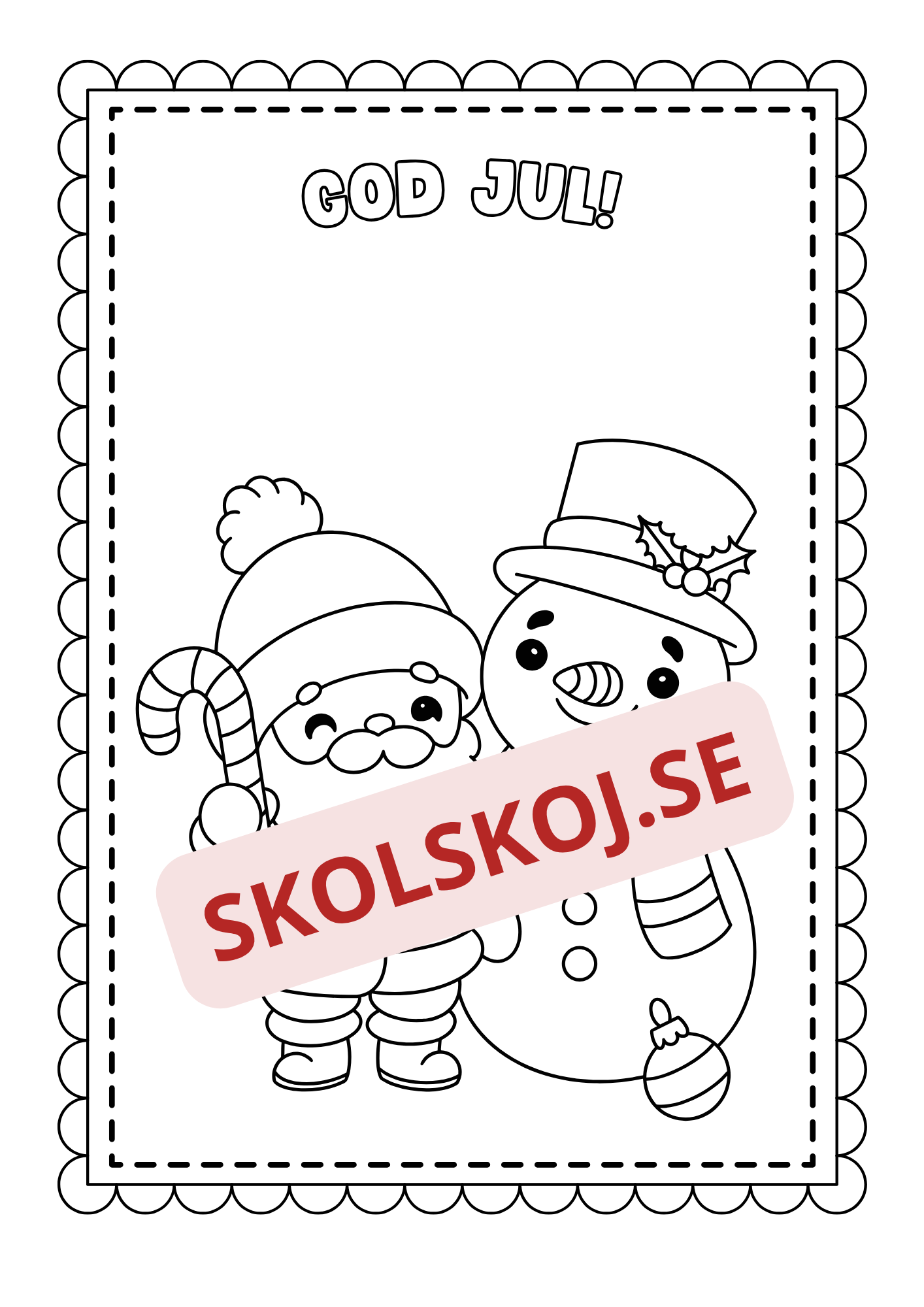 God jul - Målarbok