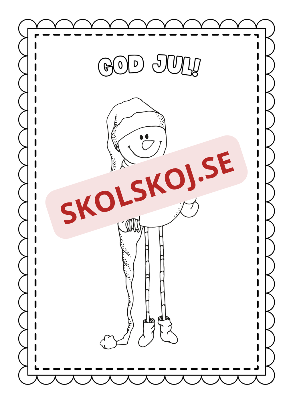 God jul - Målarbok