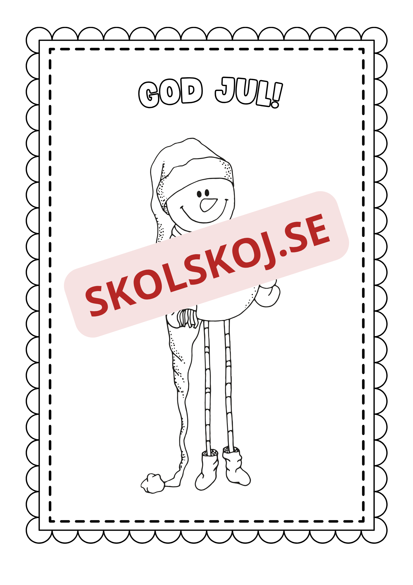 God jul - Målarbok