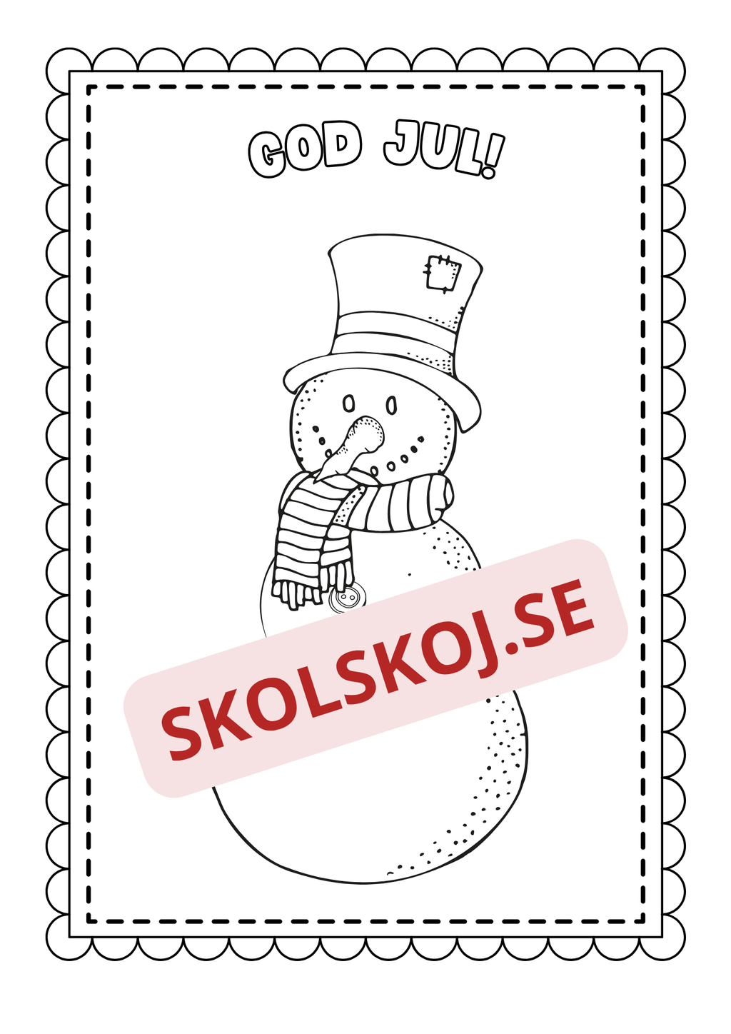 God jul - Målarbok