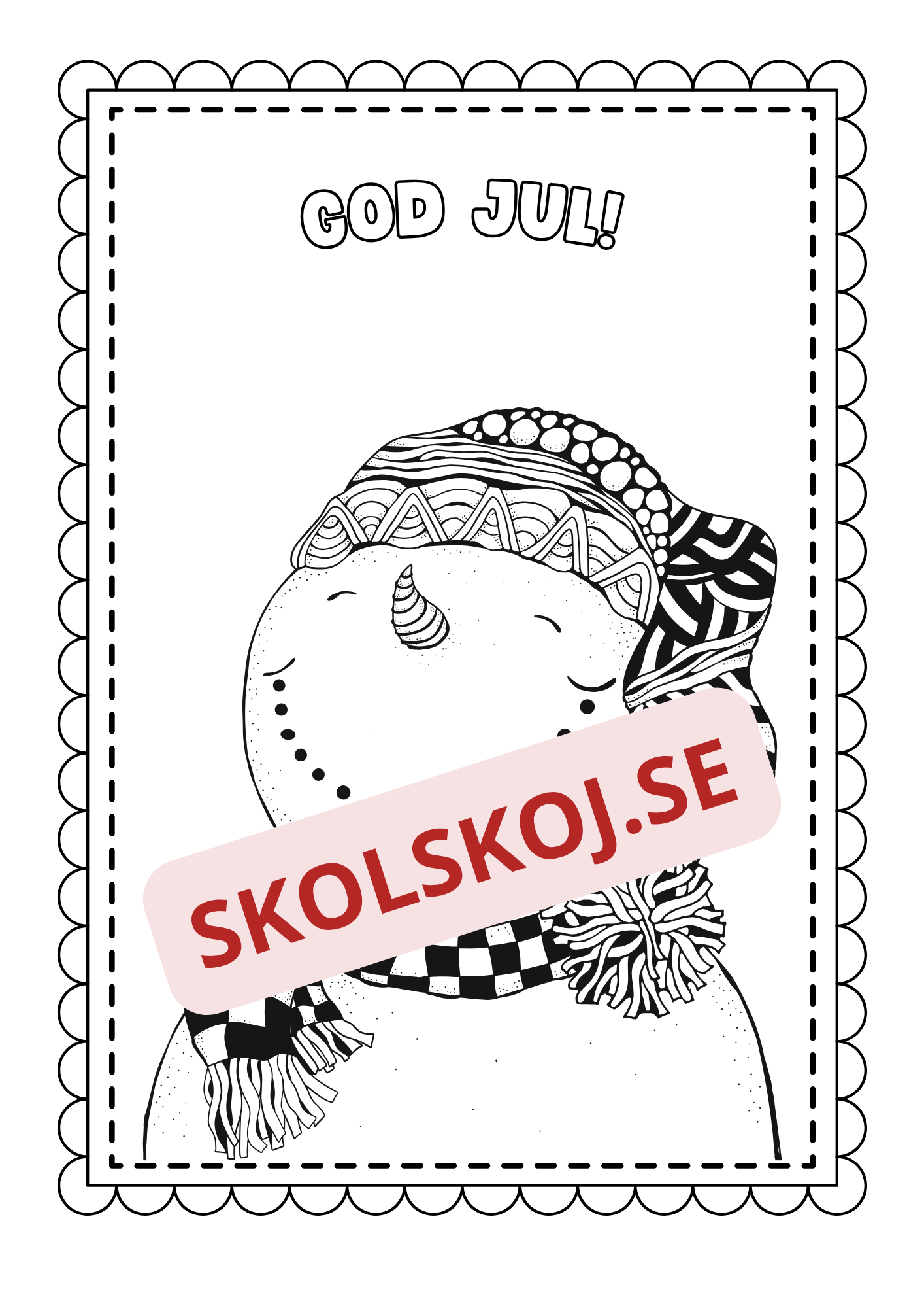 God jul - Målarbok