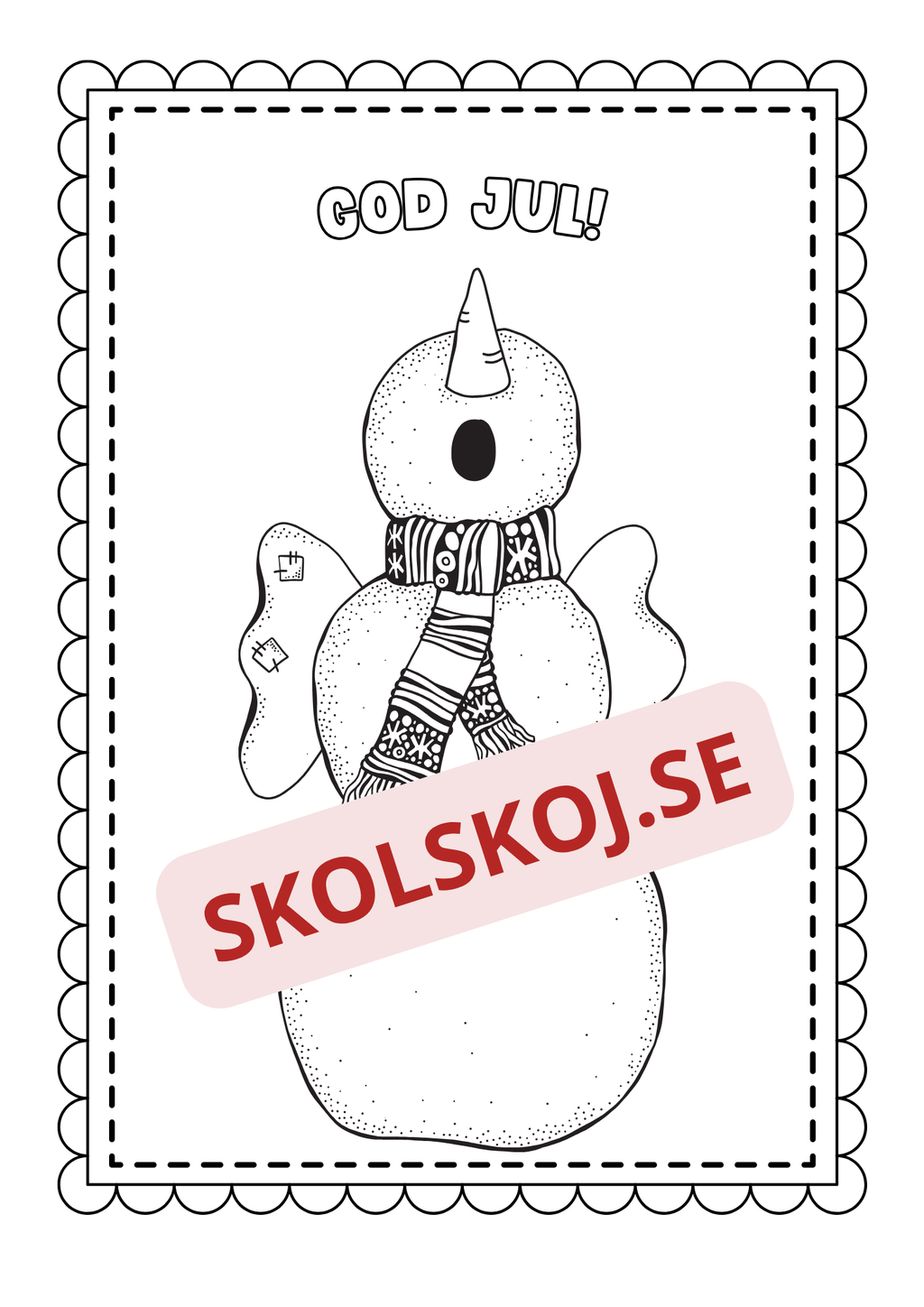 God jul - Målarbok