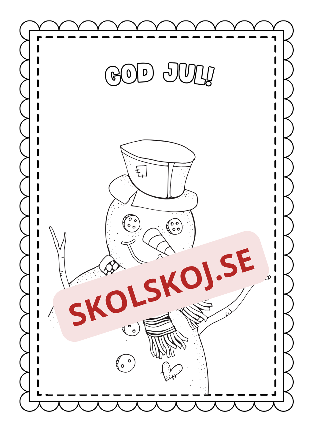 God jul - Målarbok