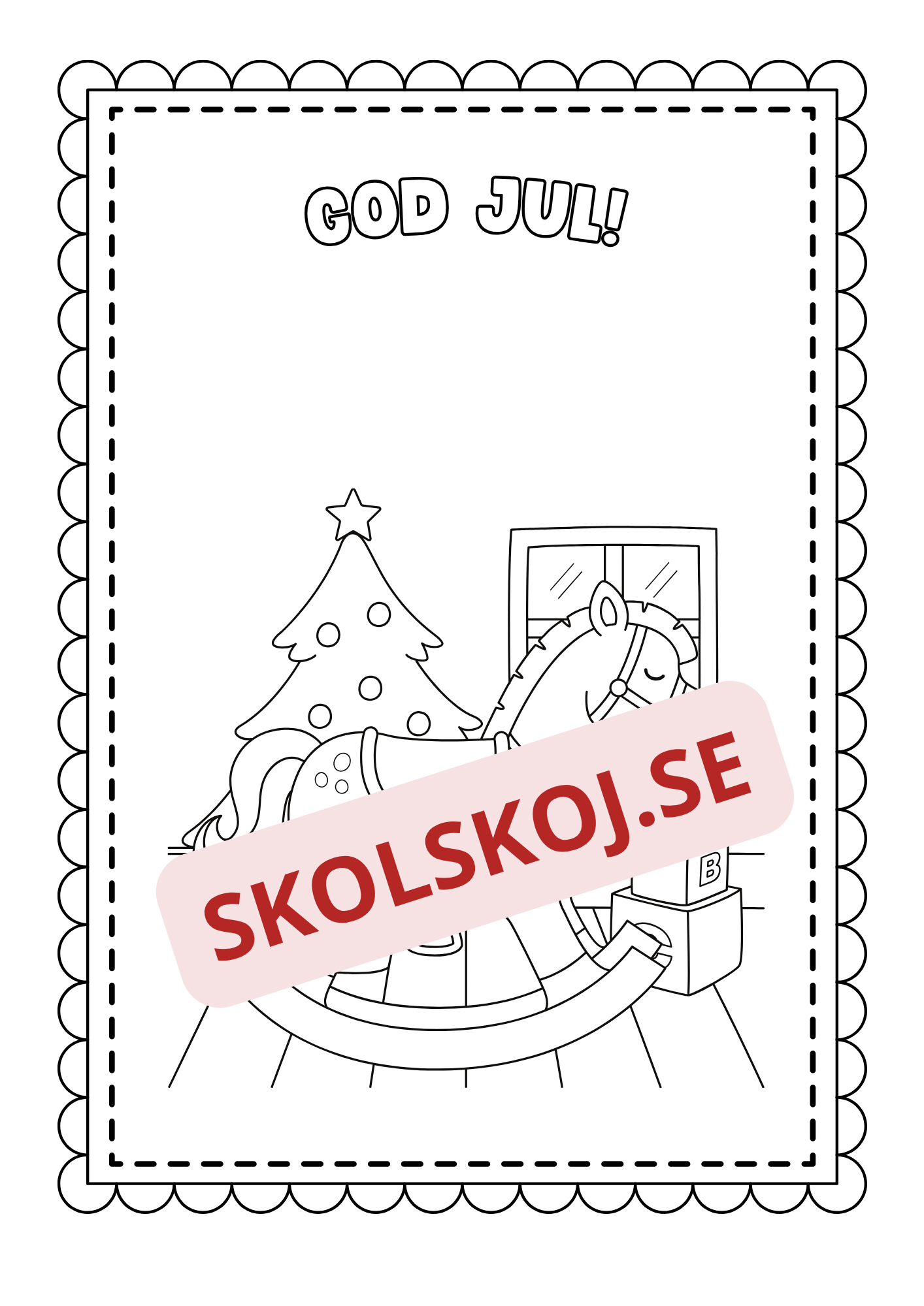God jul - Målarbok