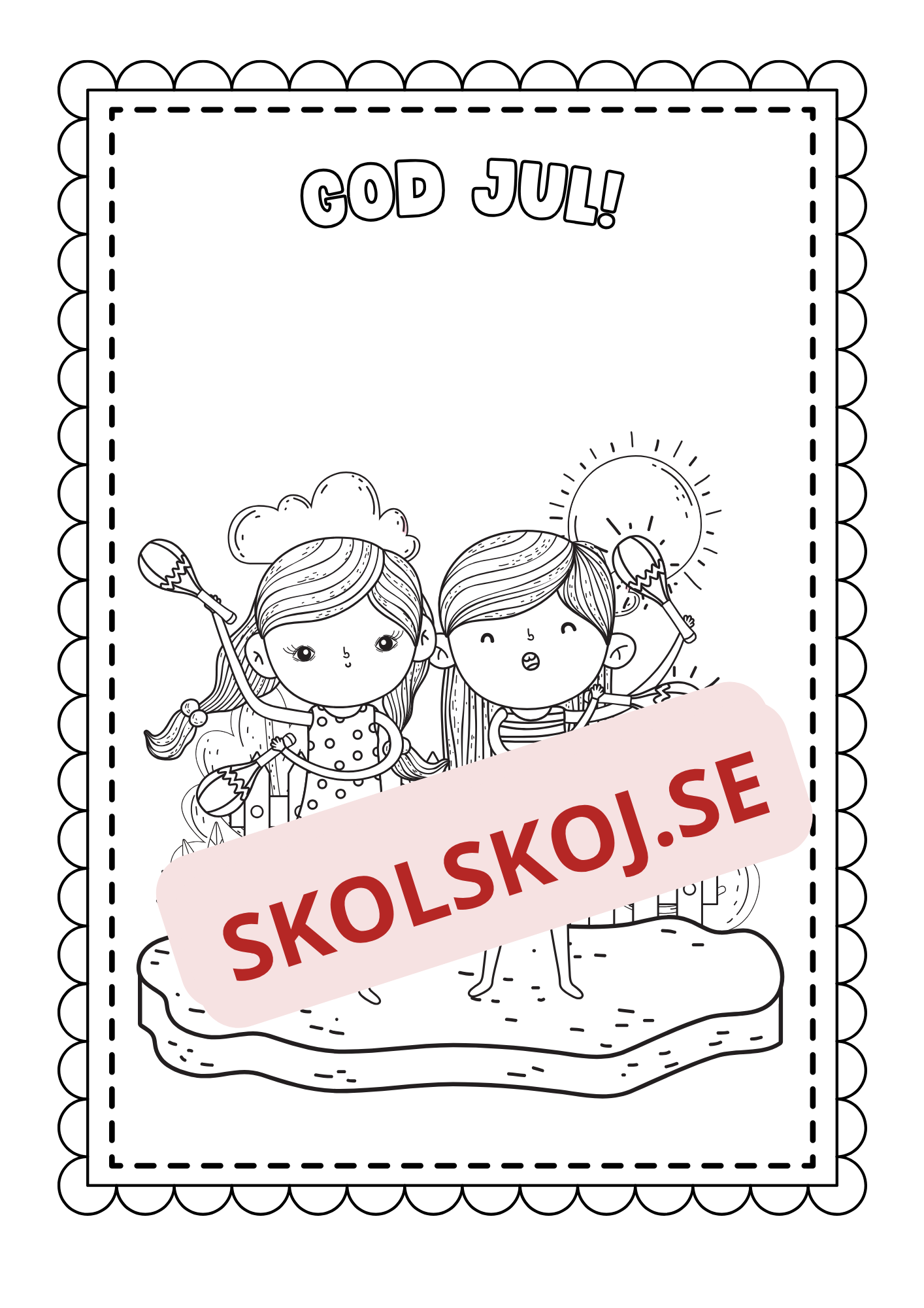 God jul - Målarbok