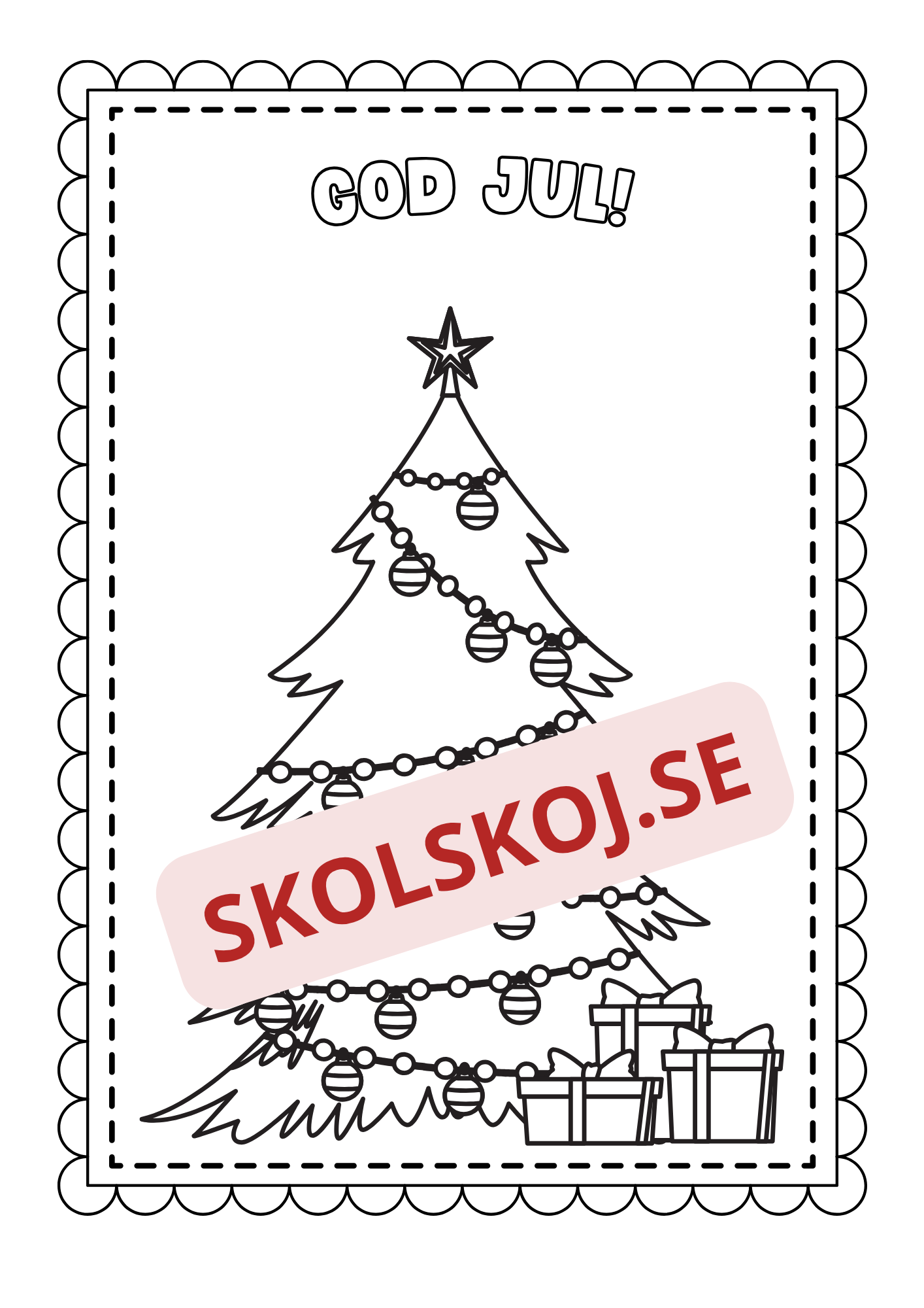 God jul - Målarbok