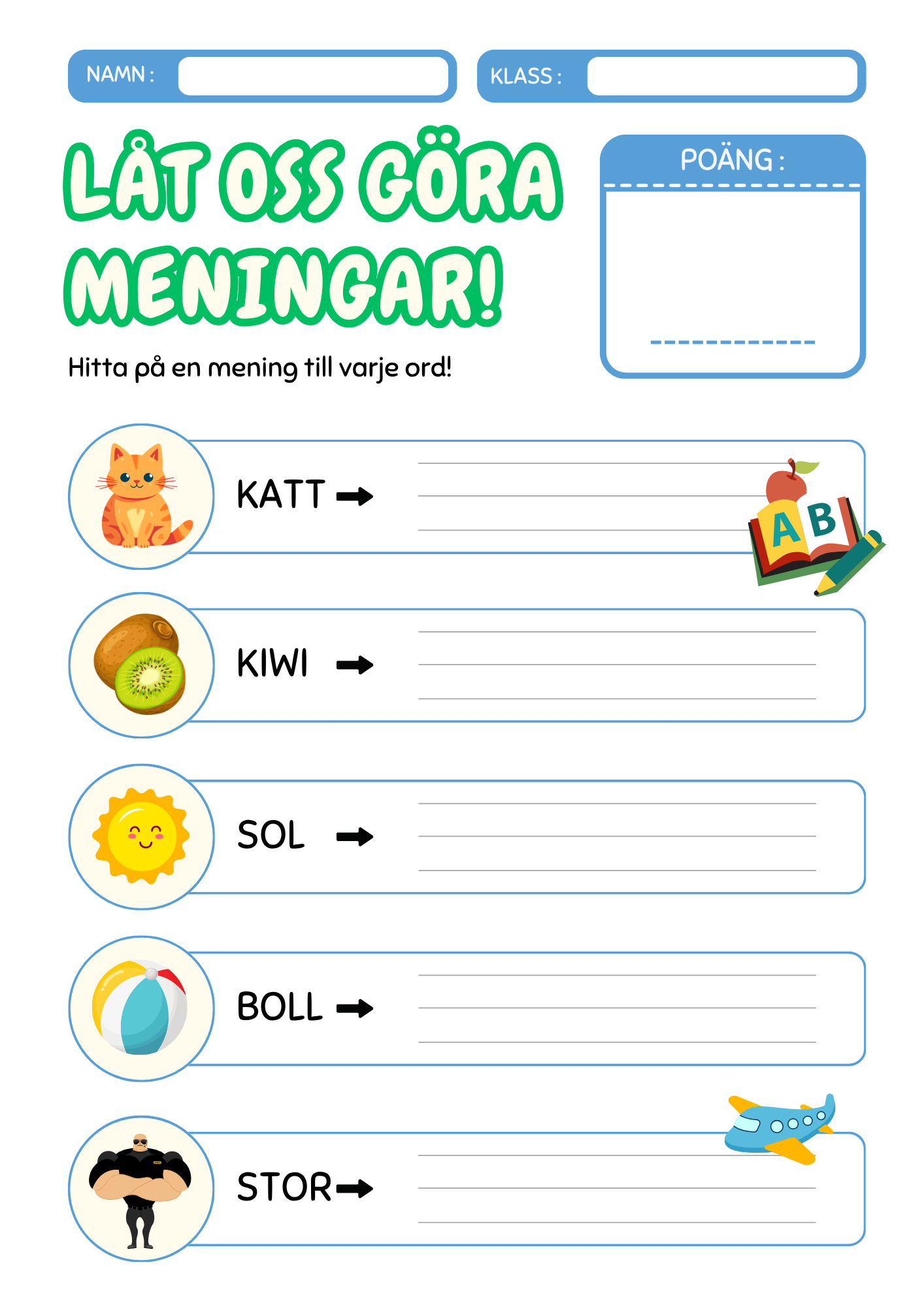 Låt oss göra meningar