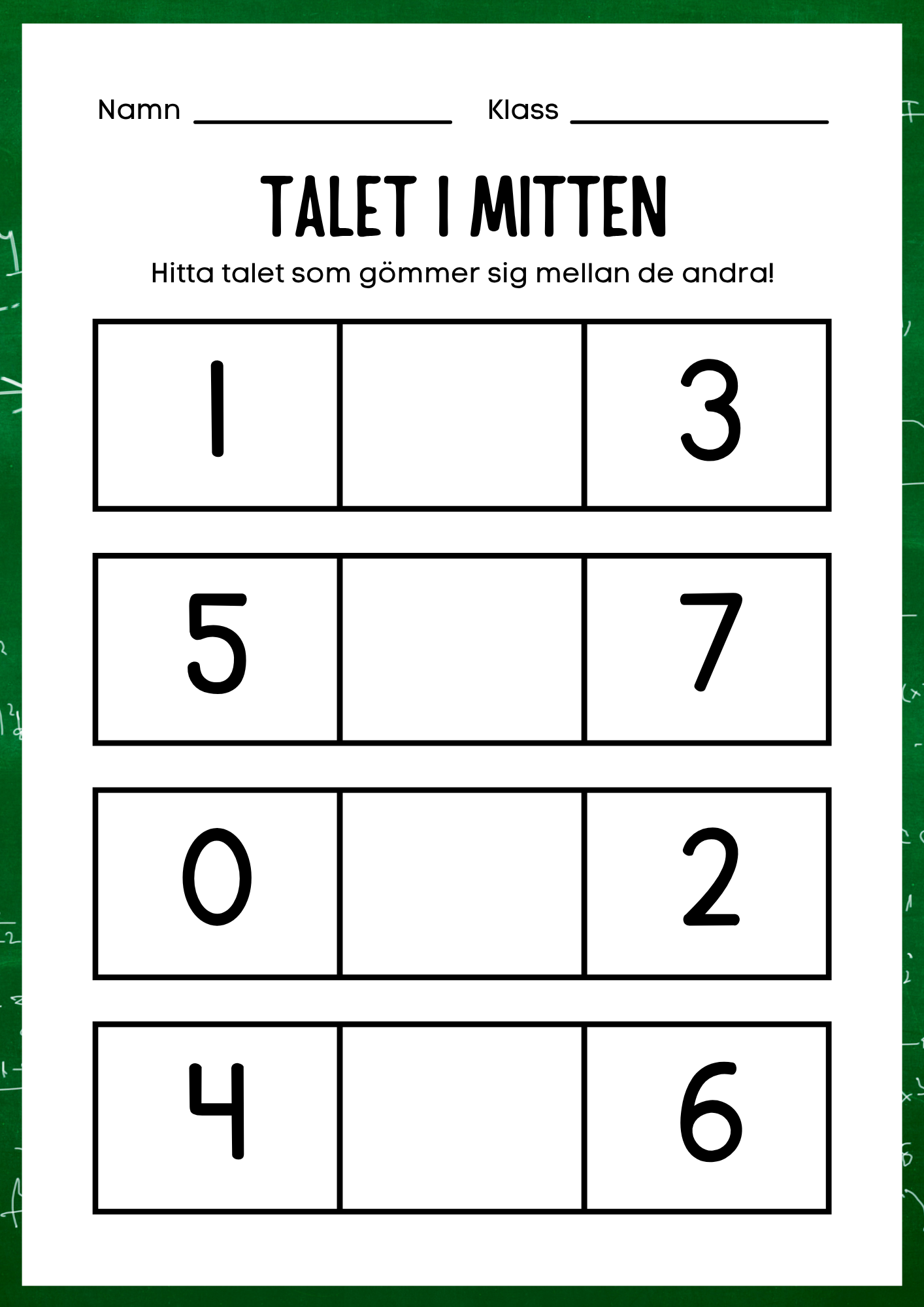 Talet i mitten