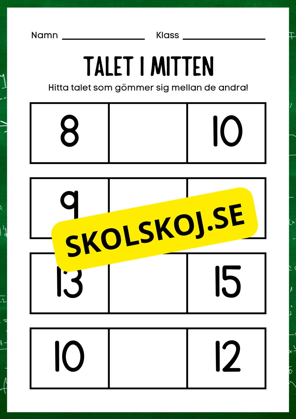 Talet i mitten